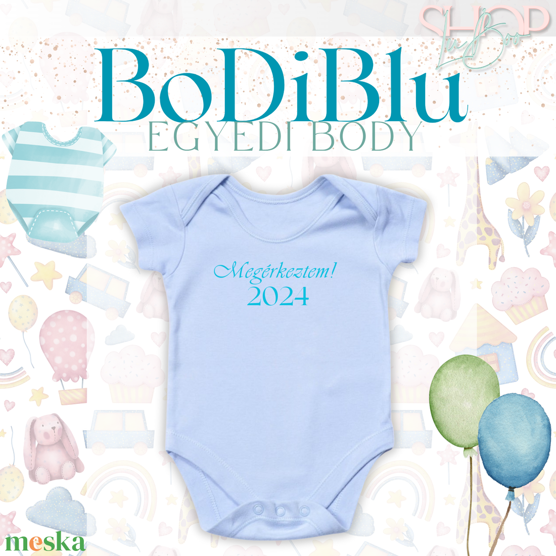 BoDiBlu - Egyedi feliratú baba body - játék & sport - baba & babaház - babaruha, babakellék - Meska.hu