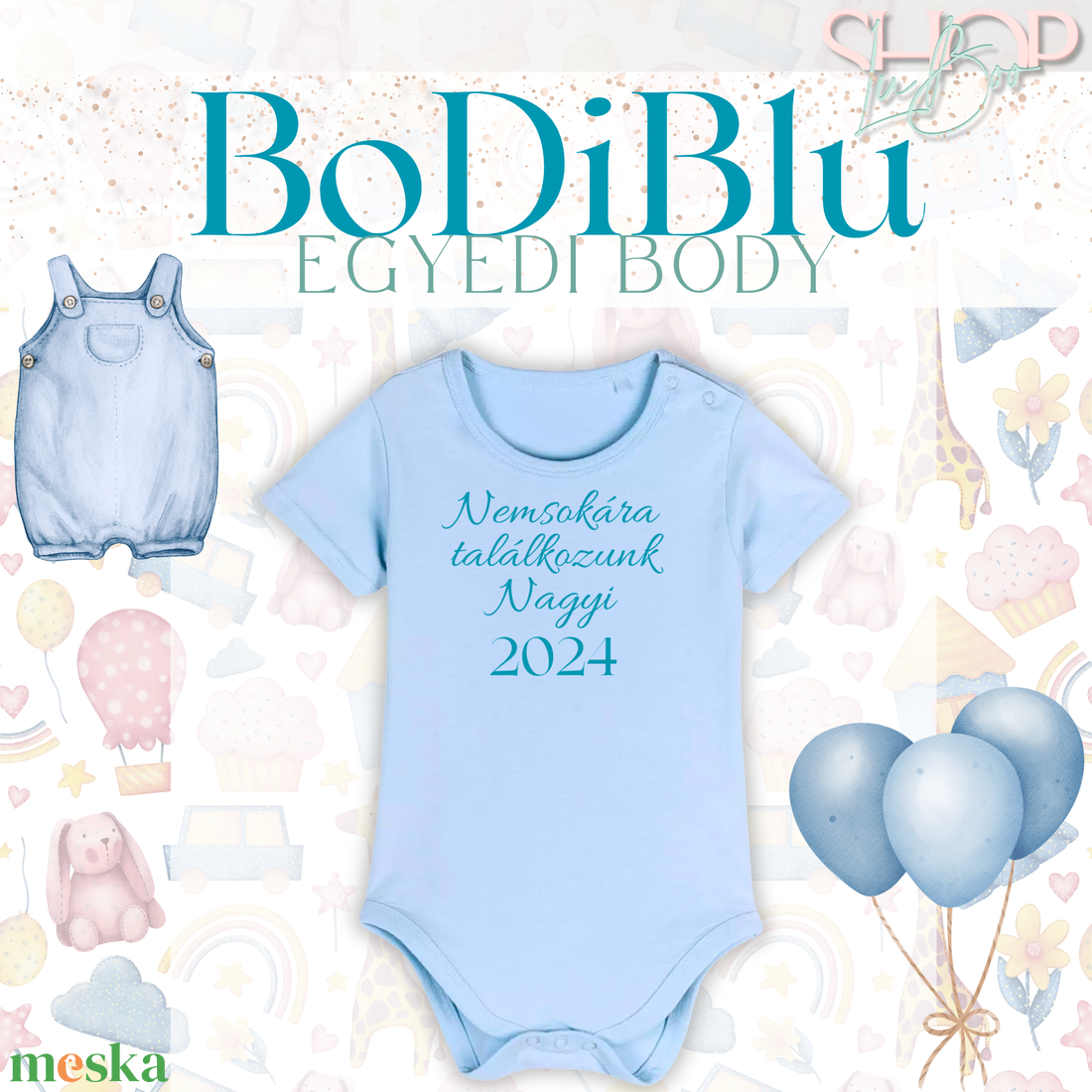 BoDiBlu - Egyedi feliratú baba body - játék & sport - baba & babaház - babaruha, babakellék - Meska.hu