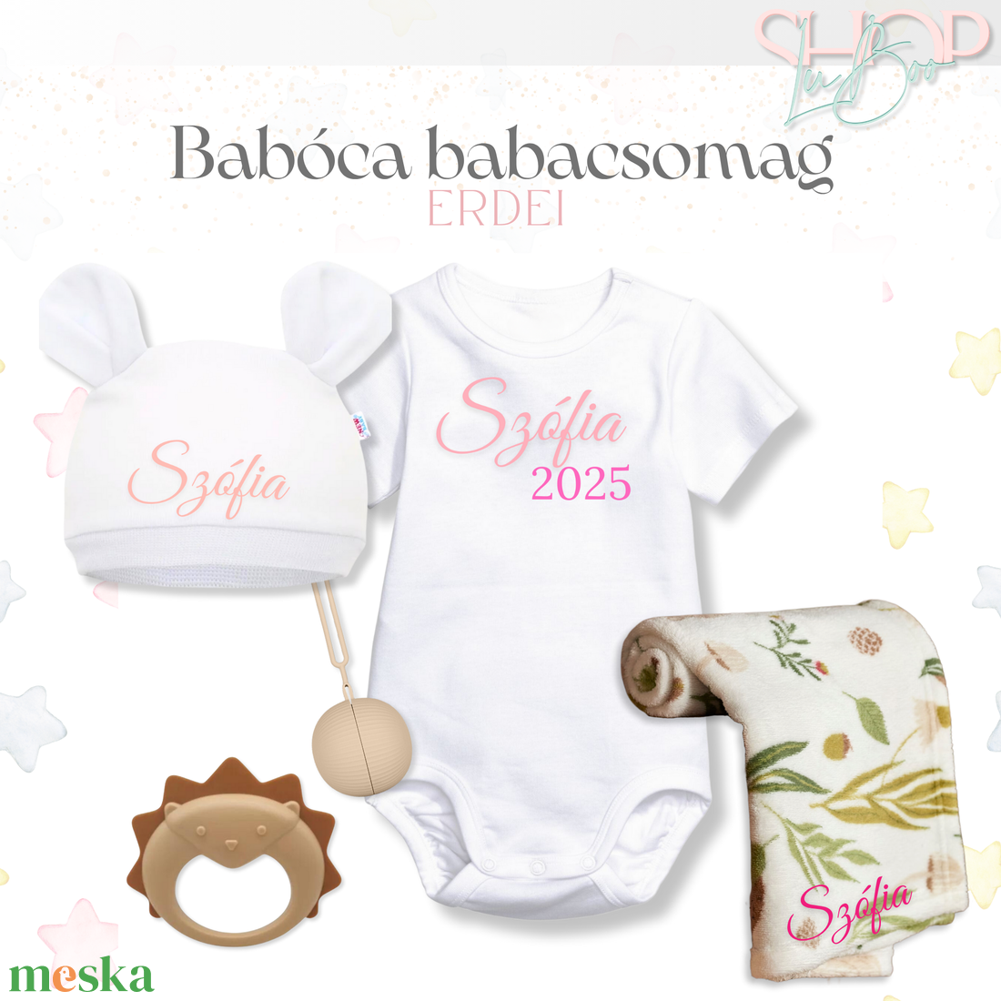 Babóca babacsomag - Erdei - játék & sport - babalátogató ajándékcsomag - Meska.hu