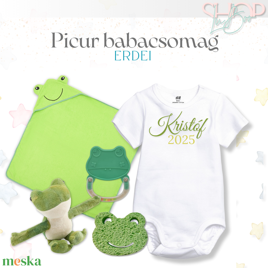 Picur babacsomag - Erdei - játék & sport - babalátogató ajándékcsomag - Meska.hu