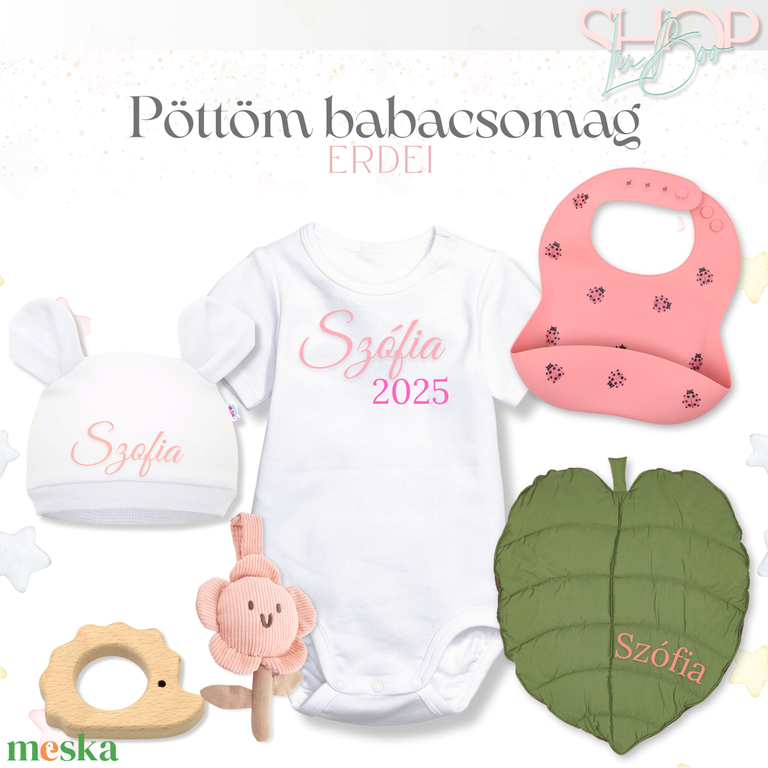 Pöttöm babacsomag - Erdei - játék & sport - babalátogató ajándékcsomag - Meska.hu