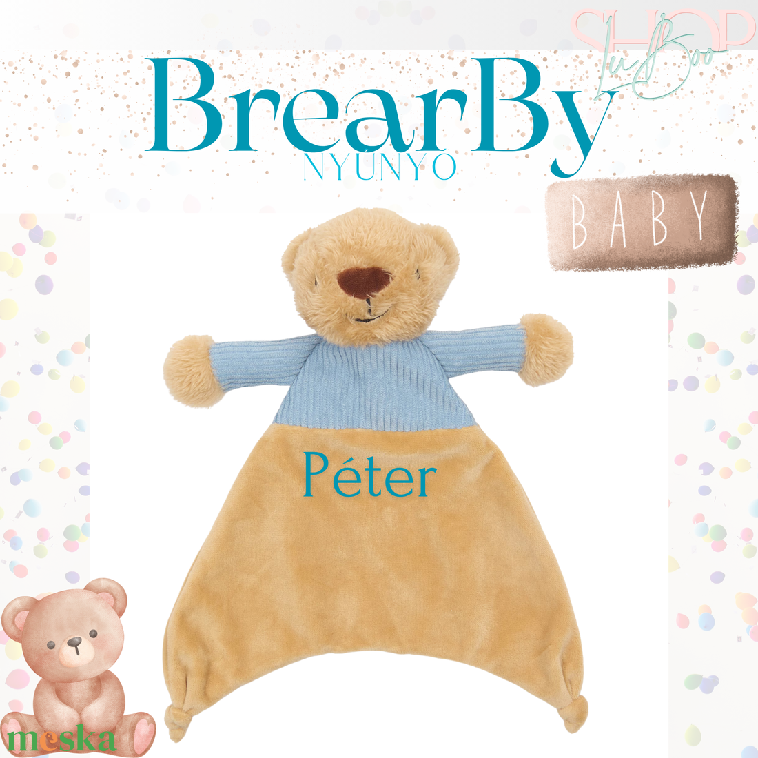 BearBy nyúnyó (30 cm) - játék & sport - plüssállat & játékfigura - maci - Meska.hu