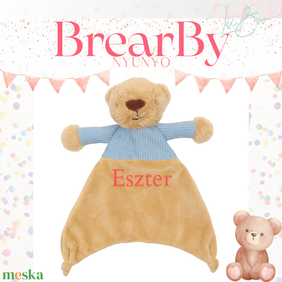 BearBy nyúnyó (30 cm) - játék & sport - plüssállat & játékfigura - maci - Meska.hu