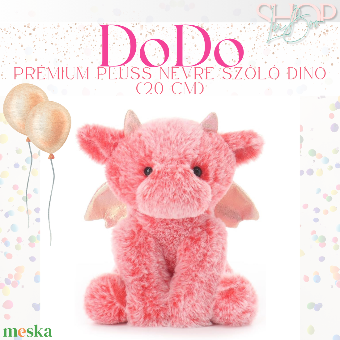 DoDo - Emlékőr plüss sárkány (20 cm) - játék & sport - plüssállat & játékfigura - plüss sárkány - Meska.hu