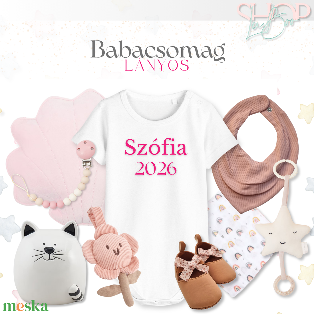 Lányos Baba Csomag - baba - mama - babalátogató ajándékcsomag - Meska.hu