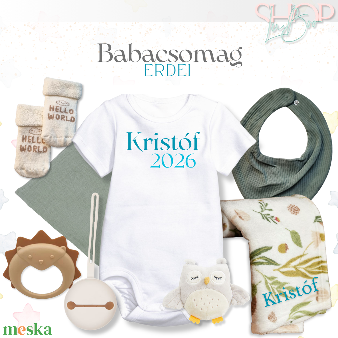 Erdei Baba Csomag - baba - mama - babalátogató ajándékcsomag - Meska.hu