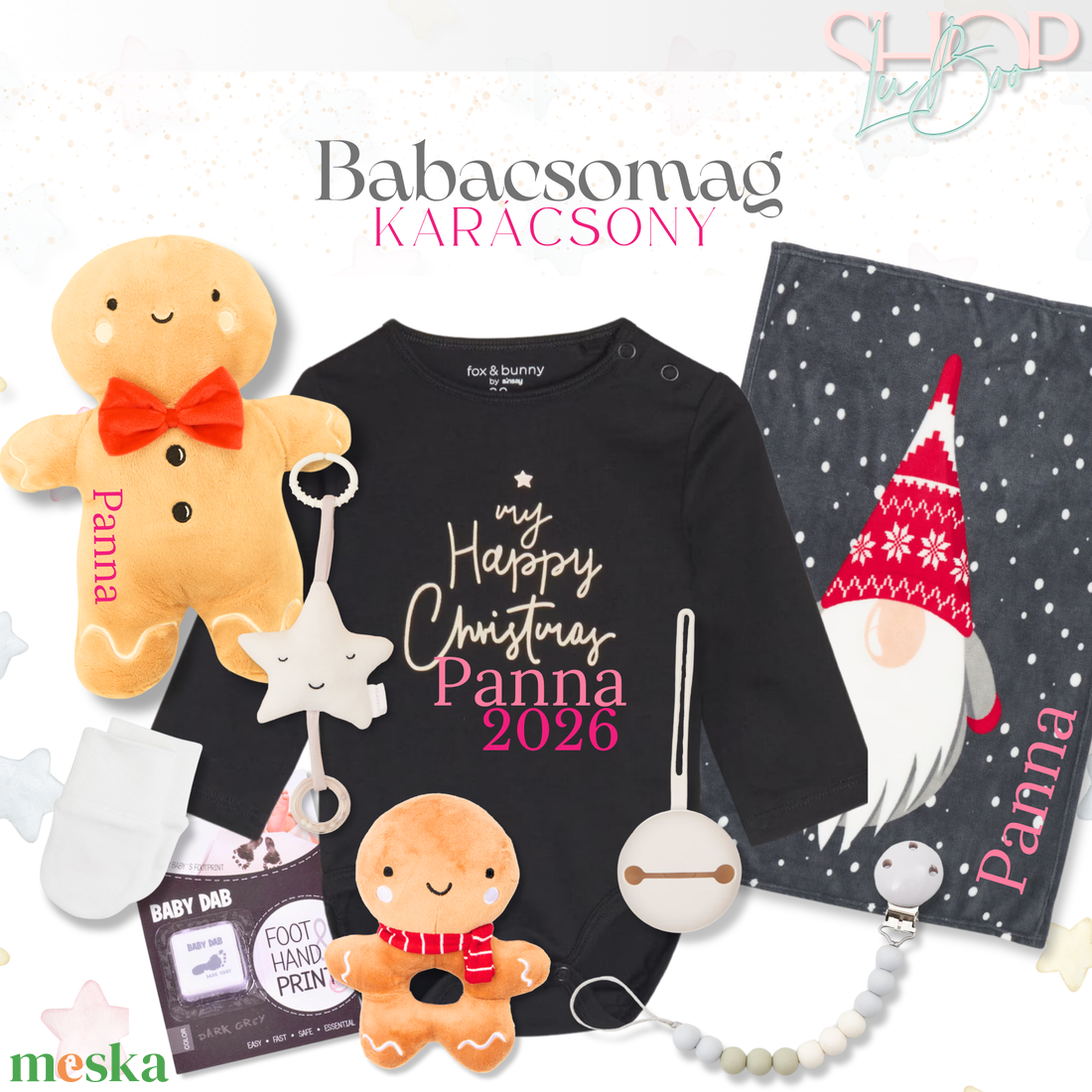 Karácsonyi Baba Csomag - baba - mama - babalátogató ajándékcsomag - Meska.hu