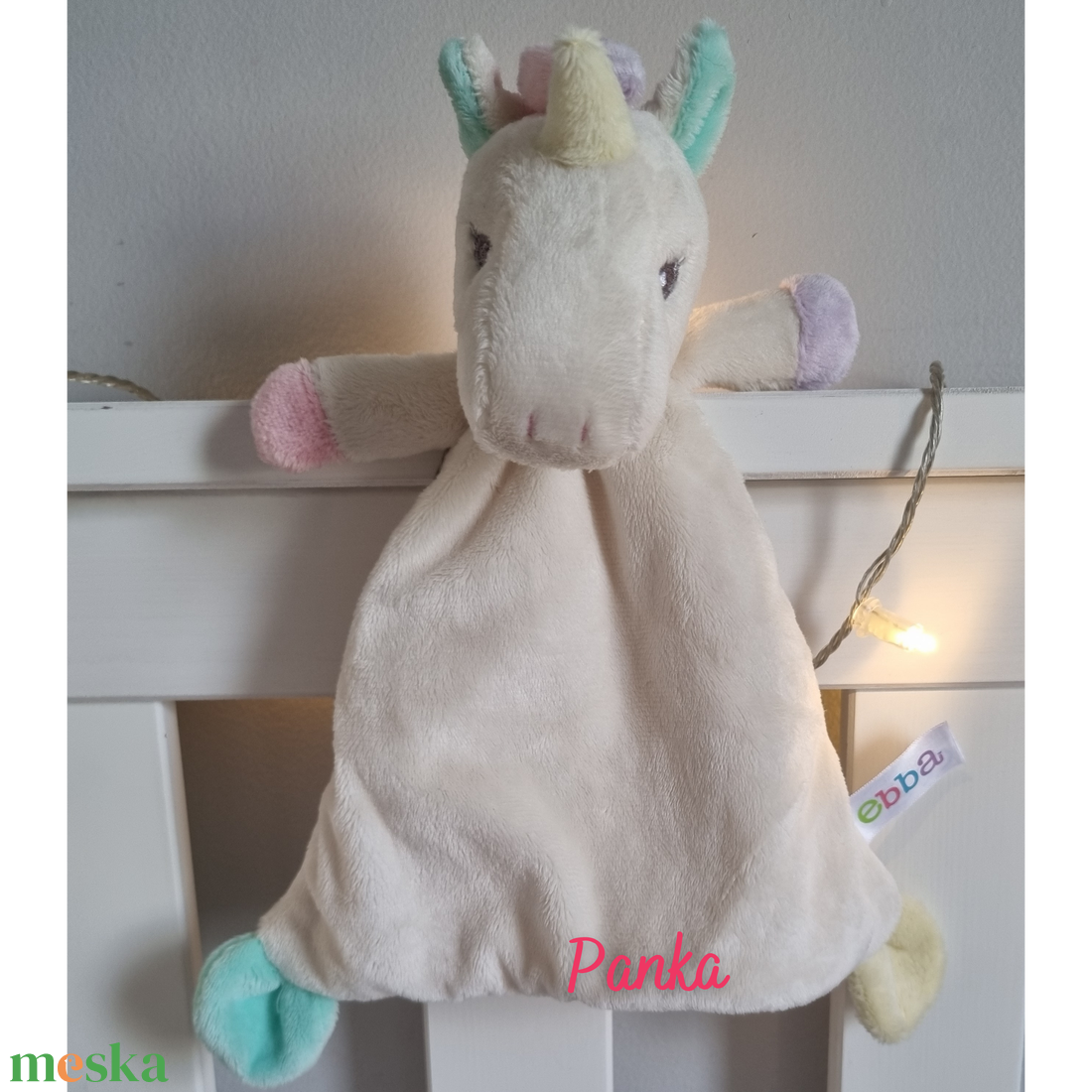 NuNu névre szóló unikornis nyúnyó (26 cm) - baba - mama - baba játékok - szundikendő, alvóka - Meska.hu