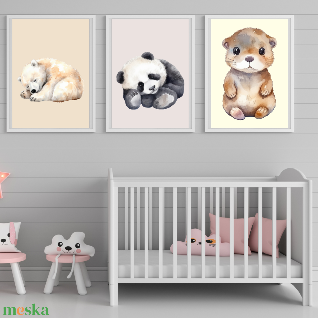 BabyMal poszter (3 darabos) - baba - mama - babaszoba dekoráció - babaszoba kép - Meska.hu