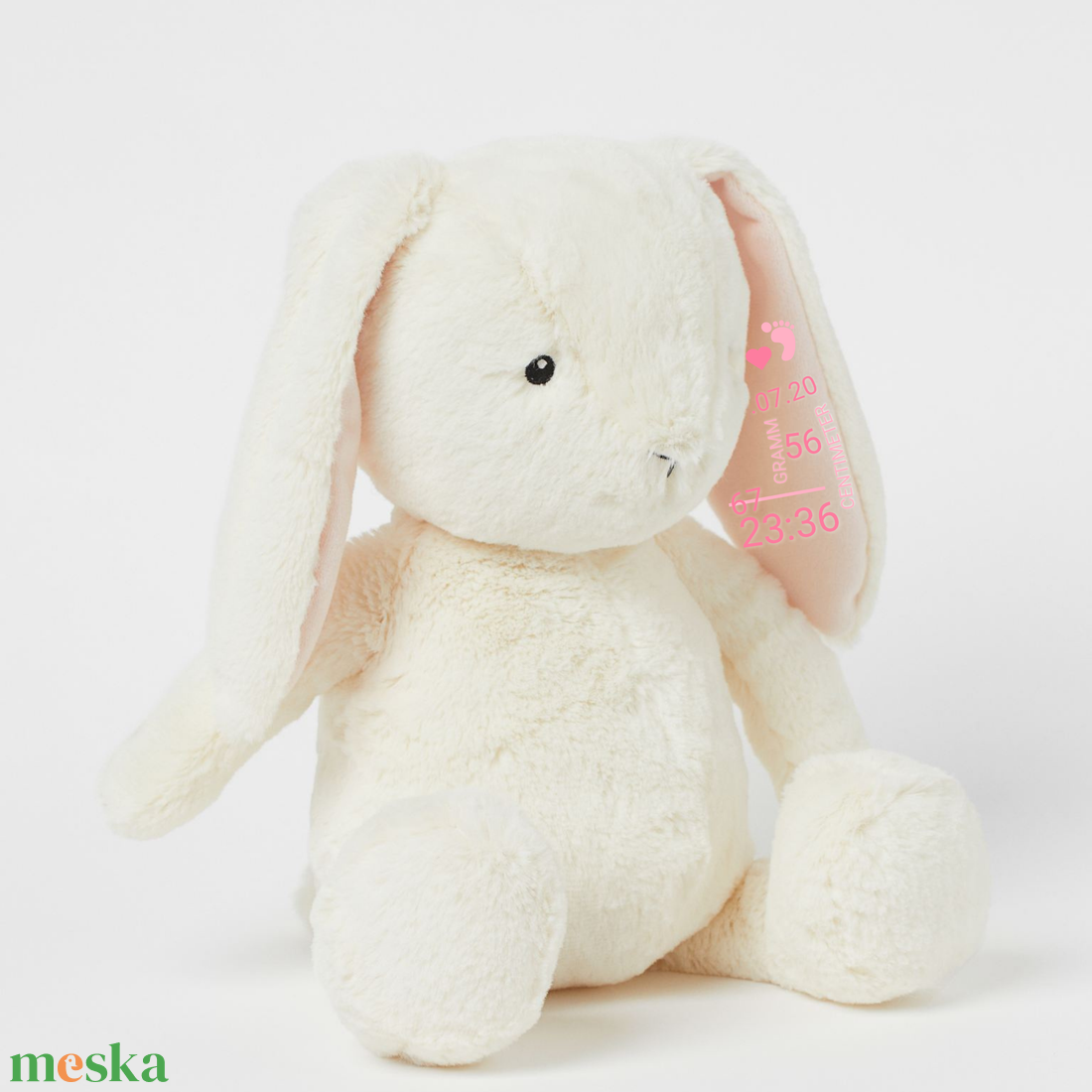 Eby - Egyedi, emlékőr plüss nyuszi (32 cm) - baba - mama - babaemlékek - baba emlékőrző - Meska.hu