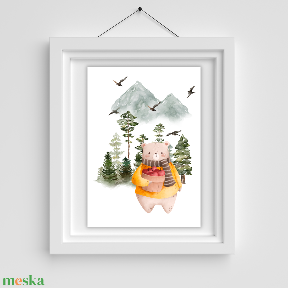 BearS poszter (3 darabos) - baba - mama - babaszoba dekoráció - babaszoba kép - Meska.hu