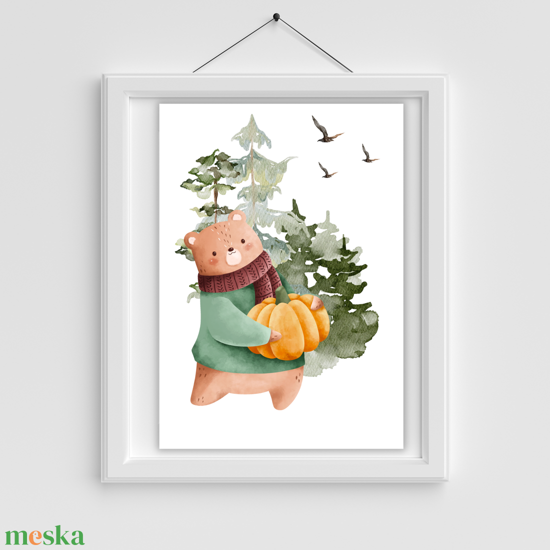BearS poszter (3 darabos) - baba - mama - babaszoba dekoráció - babaszoba kép - Meska.hu