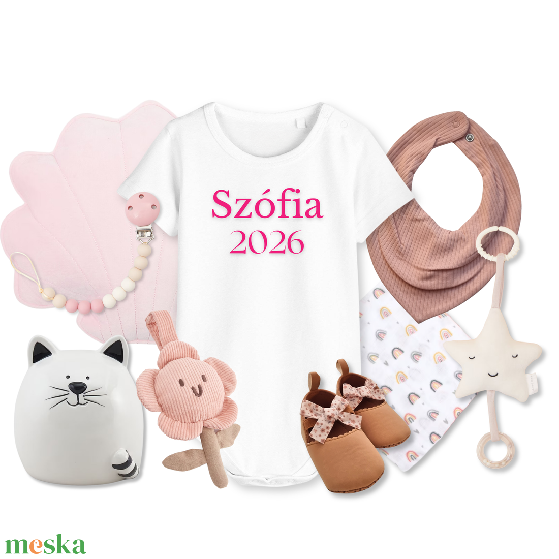 Lányos Baba Csomag - baba - mama - babalátogató ajándékcsomag - Meska.hu
