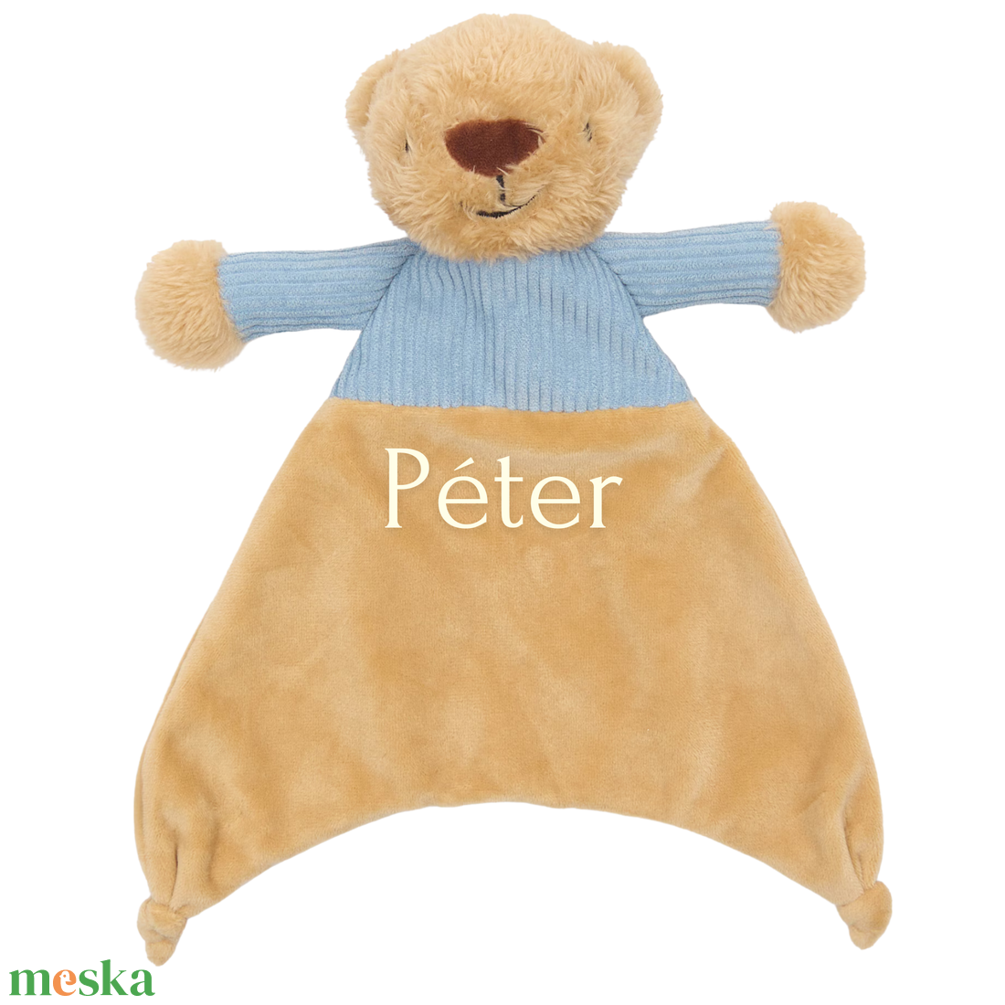 BearBy névre szóló maci nyúnyó (30 cm) - baba - mama - baba játékok - szundikendő, alvóka - Meska.hu