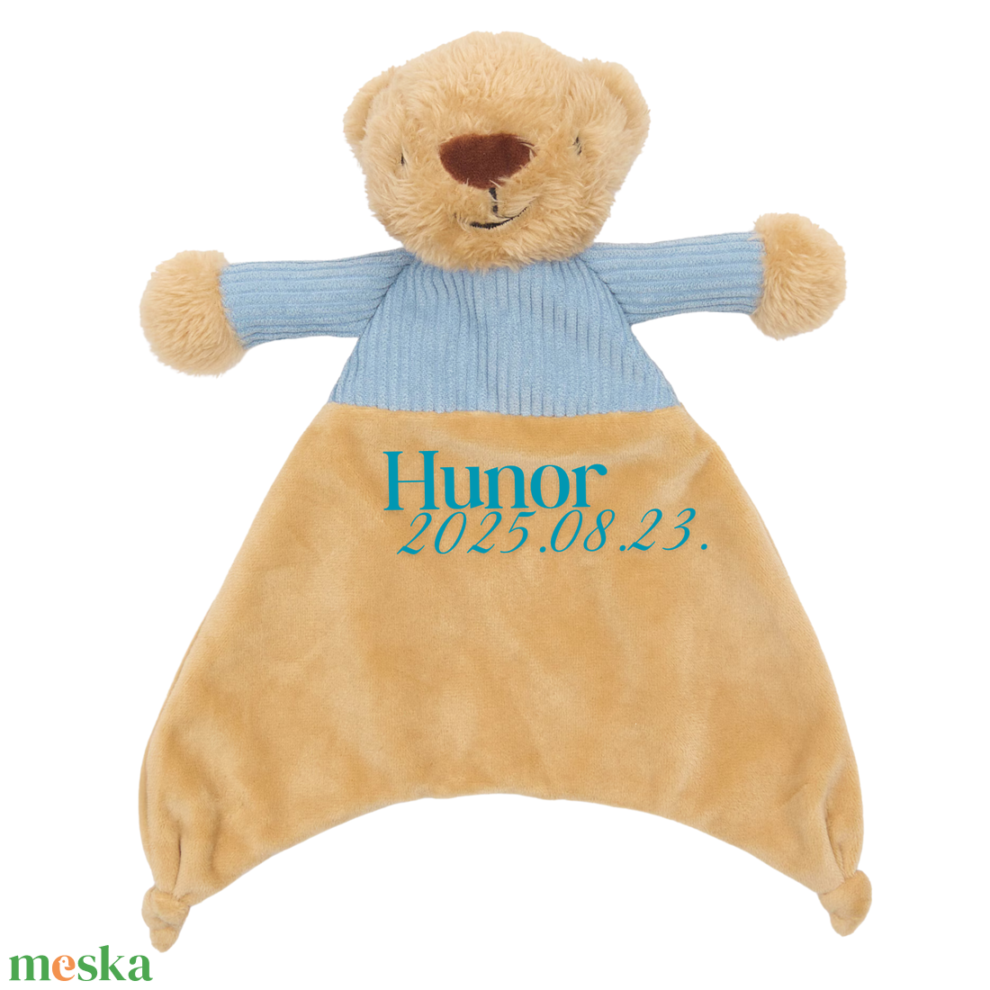 BearBy névre szóló maci nyúnyó (30 cm) - baba - mama - baba játékok - szundikendő, alvóka - Meska.hu