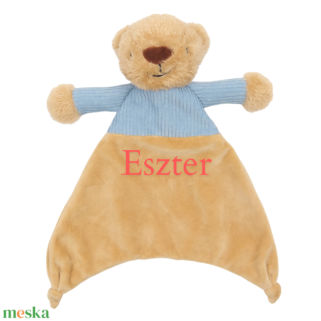BearBy névre szóló maci nyúnyó (30 cm) - baba - mama - baba játékok - szundikendő, alvóka - Meska.hu