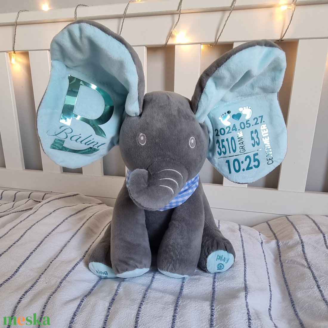 KukucsFáni � Interaktív, zenélő emlékőr plüss (30 cm) - baba - mama - babaemlékek - baba emlékőrző - Meska.hu