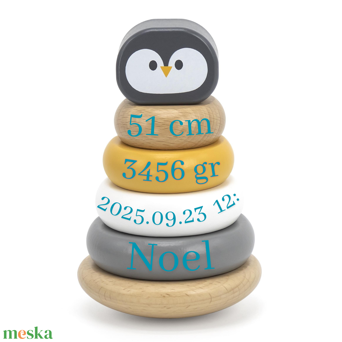 PingTo - Emlékőr fa torony (10 cm) - játék & sport - készségfejlesztő és logikai játék - toronyépítő- és egyensúlyozó játékok - Meska.hu