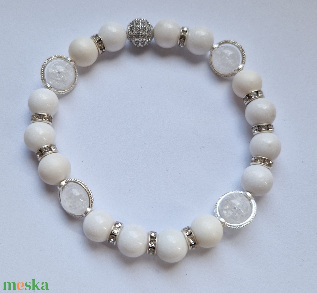 Kristály csillogás ásvány karkötő - ékszer - karkötő - ásványkarkötő - Meska.hu