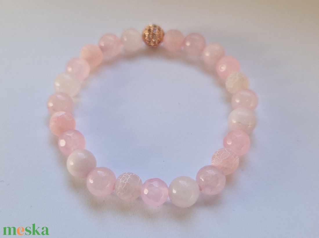 Rózsahát ásvány karkötő - ékszer - karkötő - ásványkarkötő - Meska.hu