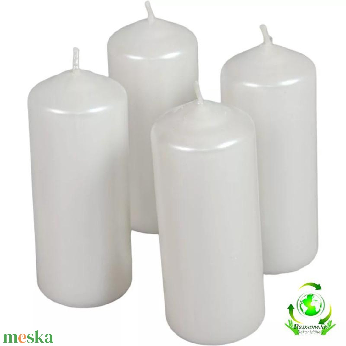 Metál henger gyertya szett 40x100mm - fehér - kellékek & szerszámok - dekorációs kellékek - dekorációs gyertya - Meska.hu Metál henger gyertya szett 40x100mm - fehér - kellékek & szerszámok - dekorációs kellékek - dekorációs gyertya - Meska.hu