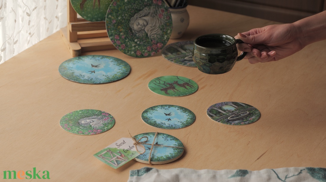 Poháralátét - otthon & életmód - konyhafelszerelés, tálalás - tálalás - tányér- és poháralátét - Meska.hu