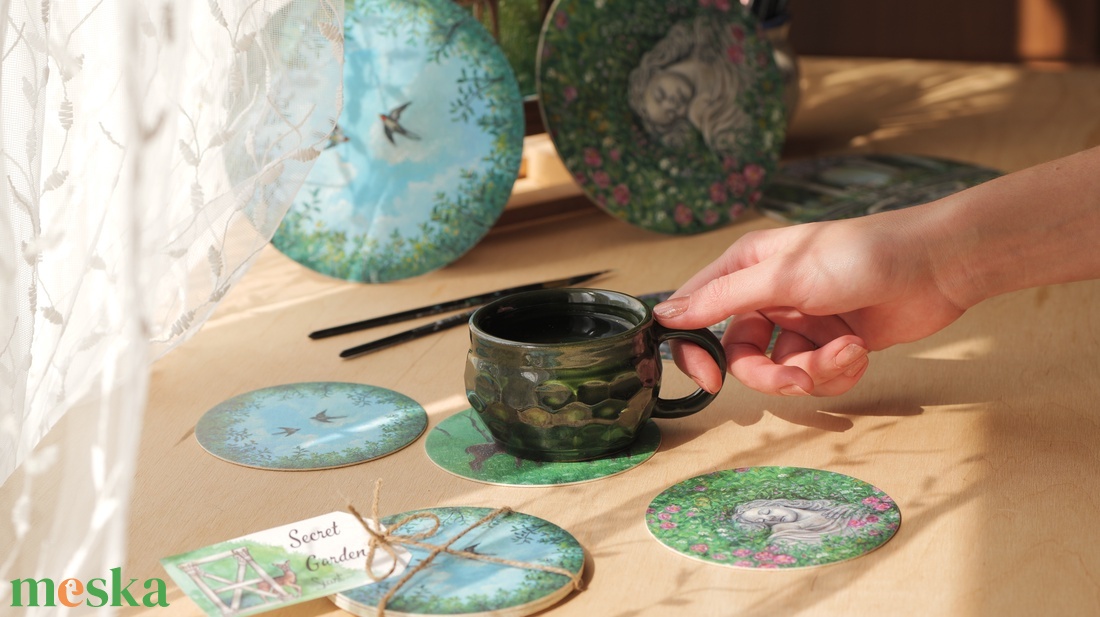 Poháralátét - otthon & életmód - konyhafelszerelés, tálalás - tálalás - tányér- és poháralátét - Meska.hu