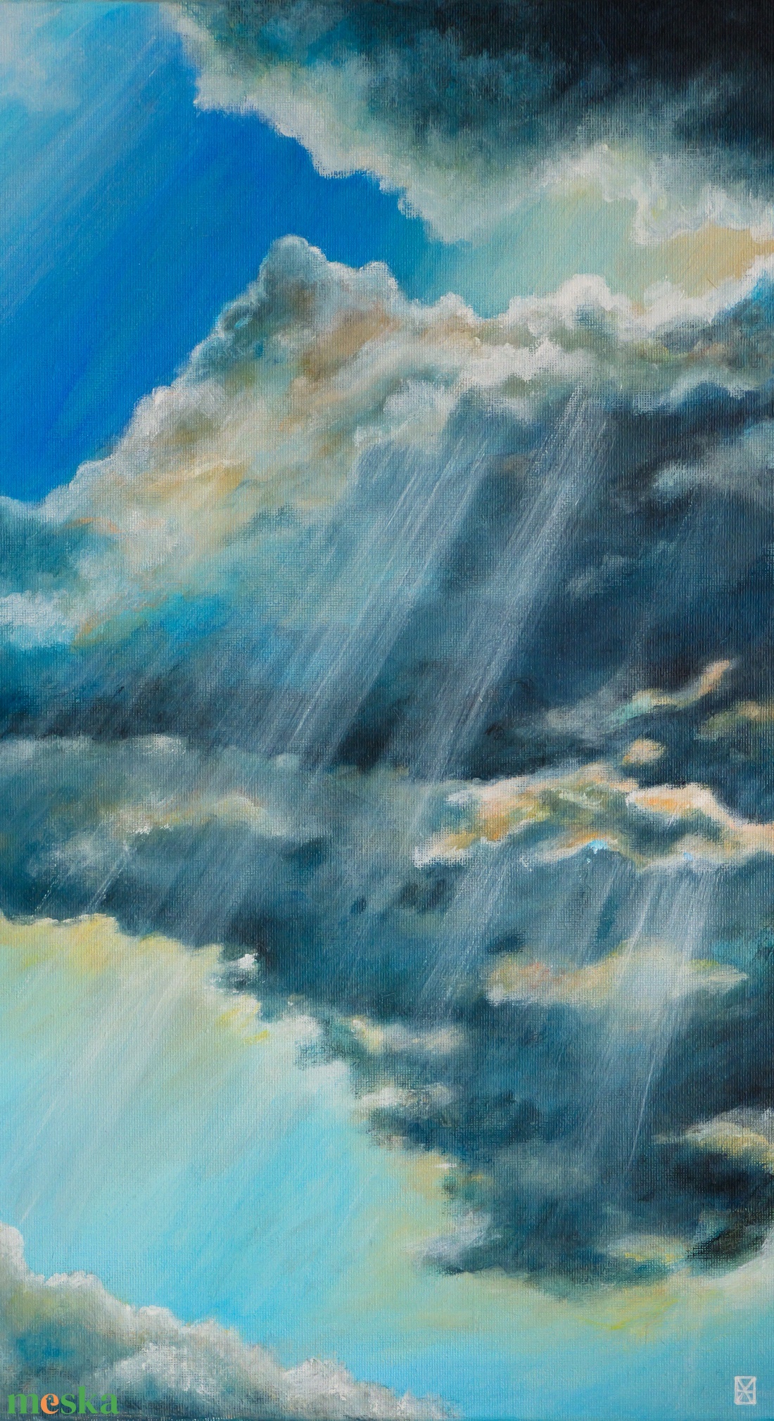  Cloud memoir - Olaj, feszített vászon - művészet - festmény - olajfestmény - Meska.hu