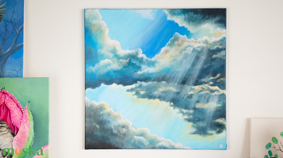  Cloud memoir - Olaj, feszített vászon - művészet - festmény - olajfestmény - Meska.hu