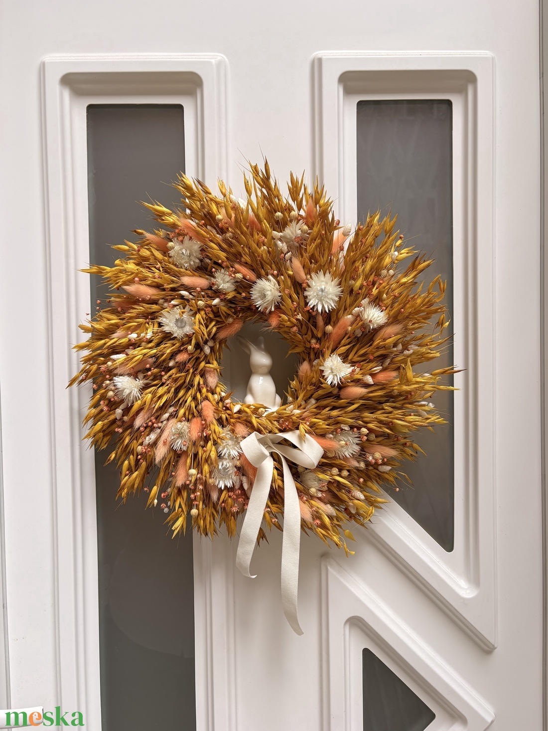 Nyuszis ajtókopogtató - otthon & életmód - dekoráció - ajtó- és ablak dekoráció - ajtódísz & kopogtató - Meska.hu