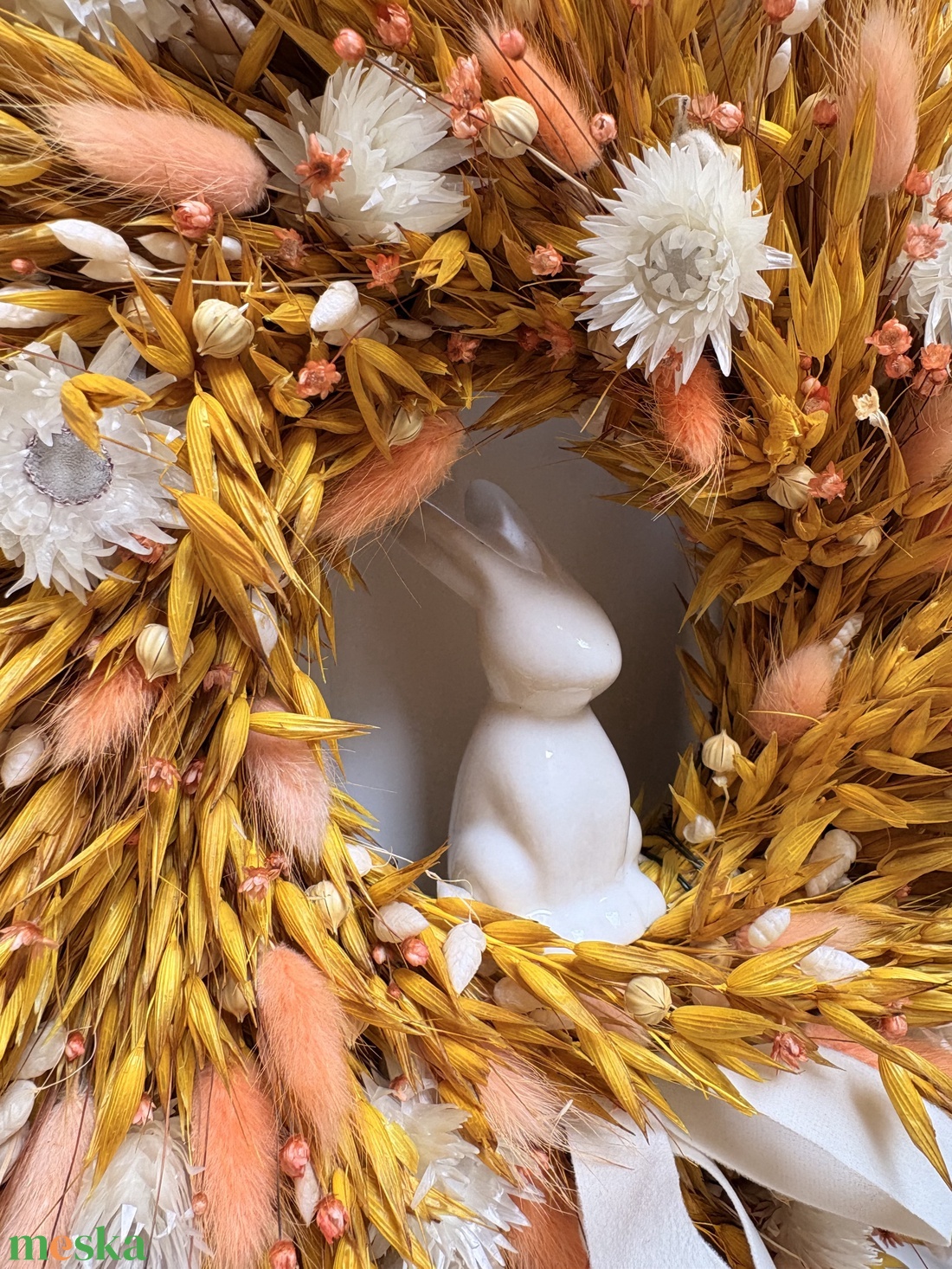 Nyuszis ajtókopogtató - otthon & életmód - dekoráció - ajtó- és ablak dekoráció - ajtódísz & kopogtató - Meska.hu