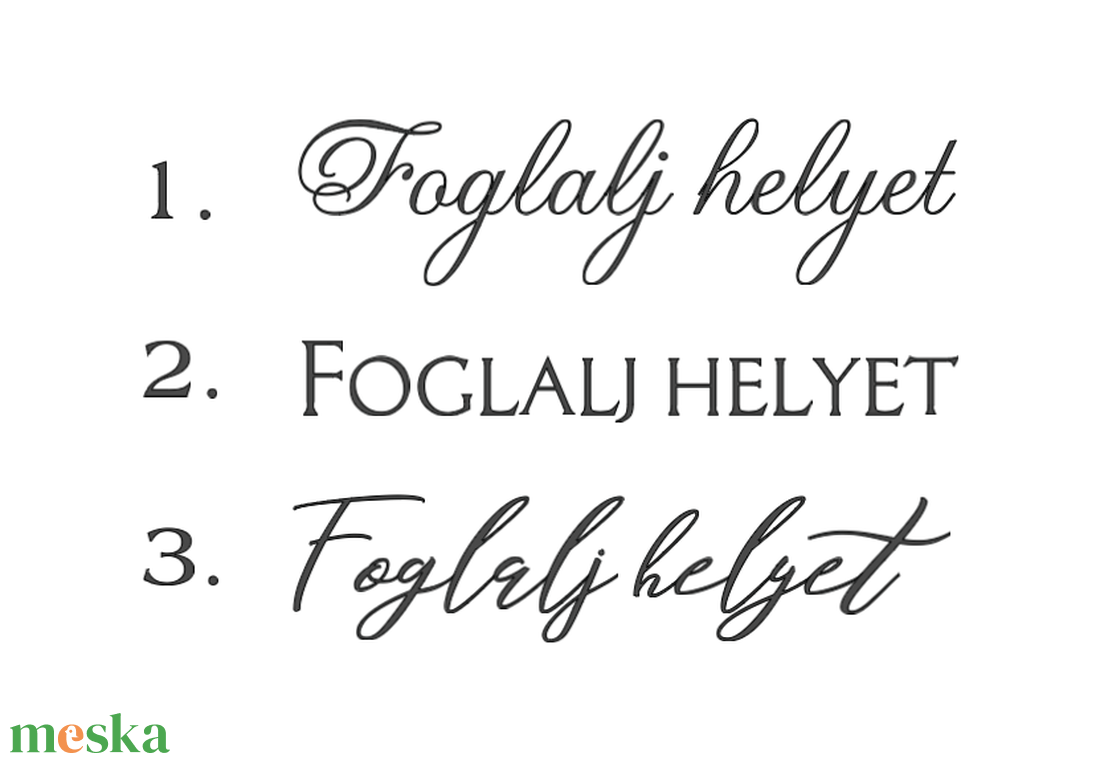 Foglalj helyet és monogram  Elegáns matrica ültetési táblához - esküvő - dekoráció - tábla & jelzés - Meska.hu