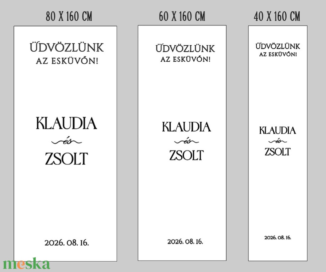 Egyedi, elegáns esküvői matrica tükörre - személyre szabottan - esküvő - dekoráció - tábla & jelzés - Meska.hu