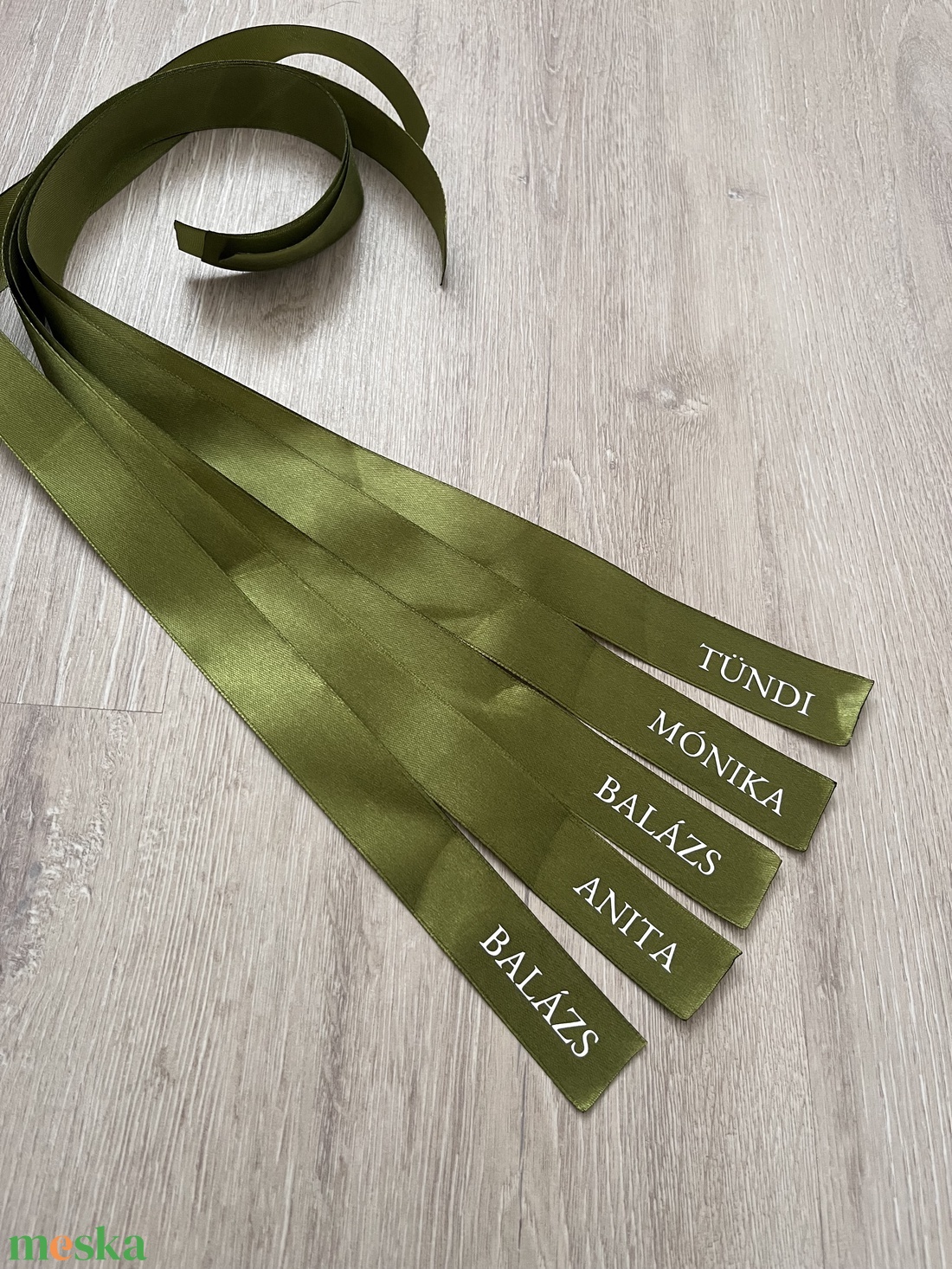 Feliratozott SZATÉN szalag, ültető szalag esküvőre, lánybúcsúra, babaváróra - esküvő - dekoráció - helyszíni dekor - Meska.hu