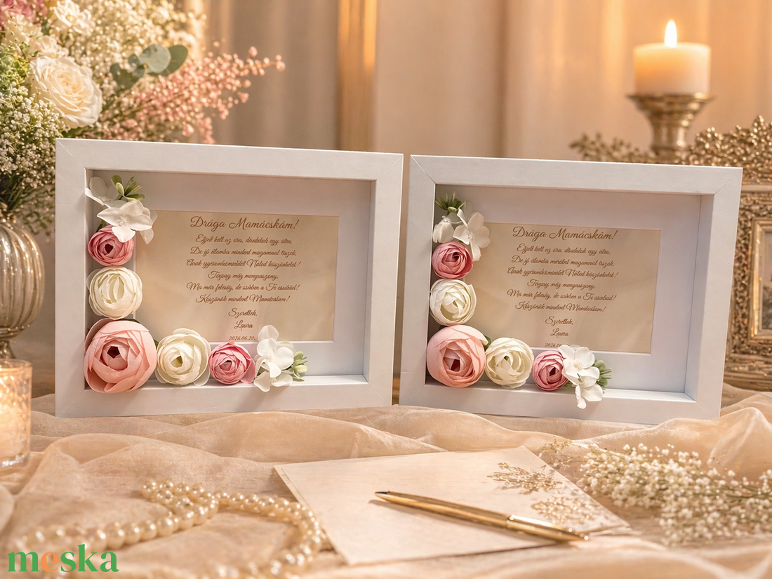 Nagymama köszöntő ajándék kép - esküvő - emlék & ajándék - szülőköszöntő ajándék - Meska.hu