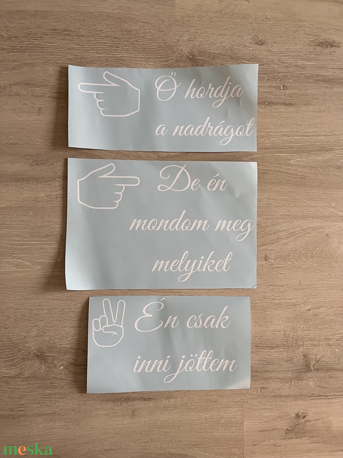 Esküvői tükör matrica - Ő hordja a nadrágot ... én csak inni jöttem - esküvő - dekoráció - esküvői tükör matrica - Meska.hu