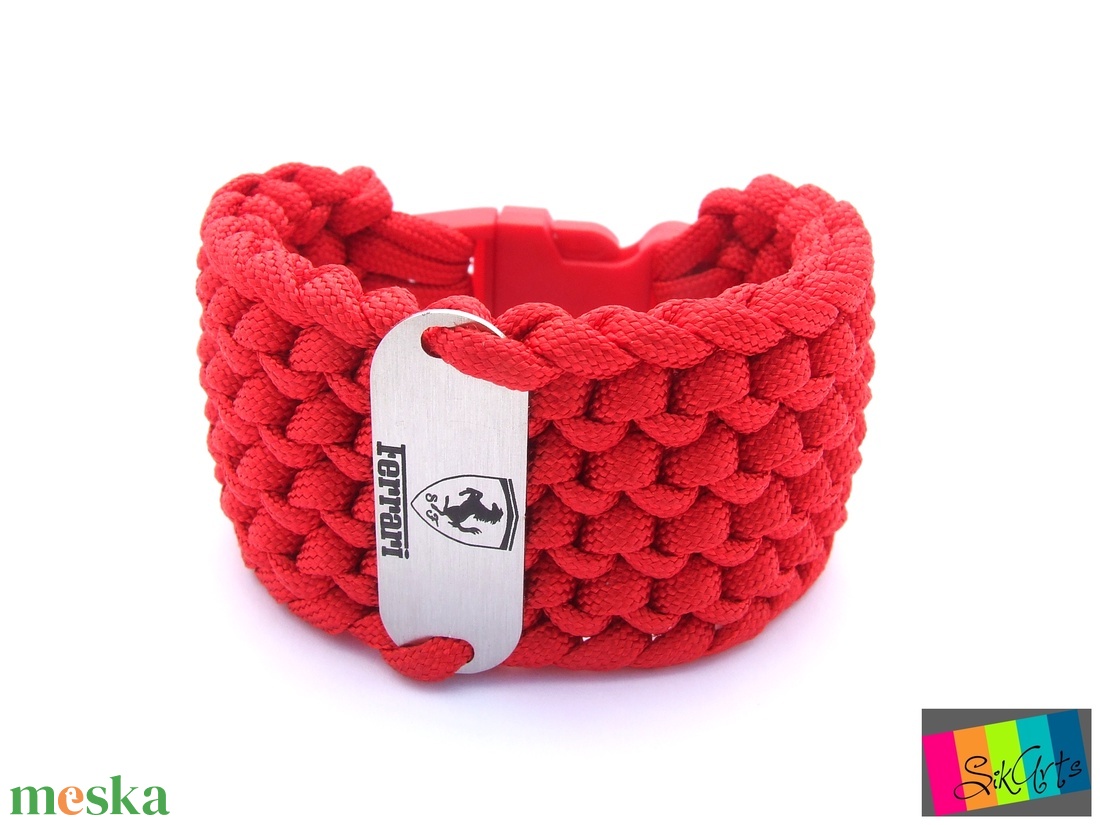 Paracord karkötő FERRARI fanoknak - ékszer - karkötő - fonott karkötő - Meska.hu Paracord karkötő FERRARI fanoknak - ékszer - karkötő - fonott karkötő - Meska.hu