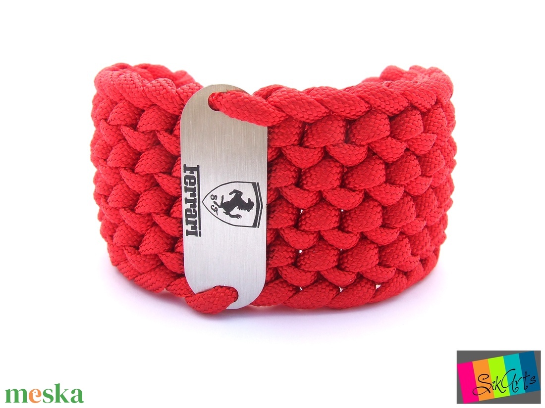 Paracord karkötő FERRARI fanoknak - ékszer - karkötő - fonott karkötő - Meska.hu Paracord karkötő FERRARI fanoknak - ékszer - karkötő - fonott karkötő - Meska.hu