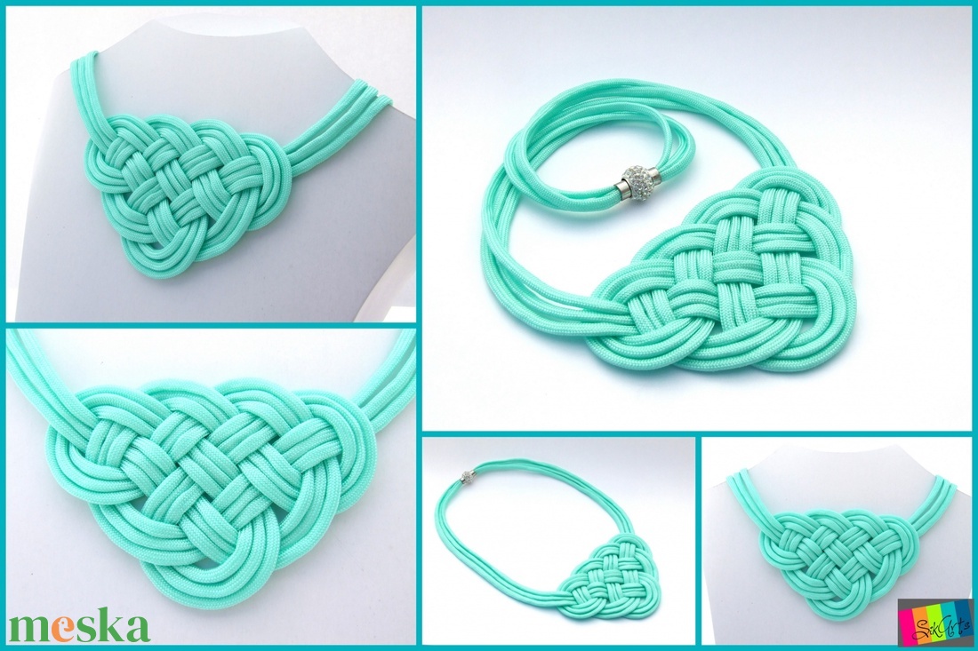 CELTIC paracord nyaklánc - Mint - ékszer - nyaklánc - medál nélküli nyaklánc - Meska.hu CELTIC paracord nyaklánc - Mint - ékszer - nyaklánc - medál nélküli nyaklánc - Meska.hu