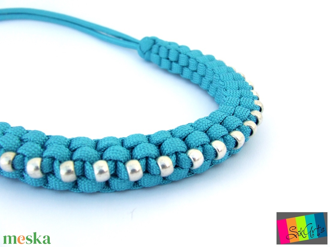 TOUAREG paracord nyaklánc - türkizkék - ékszer - nyaklánc - gyöngyös nyaklánc - Meska.hu TOUAREG paracord nyaklánc - türkizkék - ékszer - nyaklánc - gyöngyös nyaklánc - Meska.hu