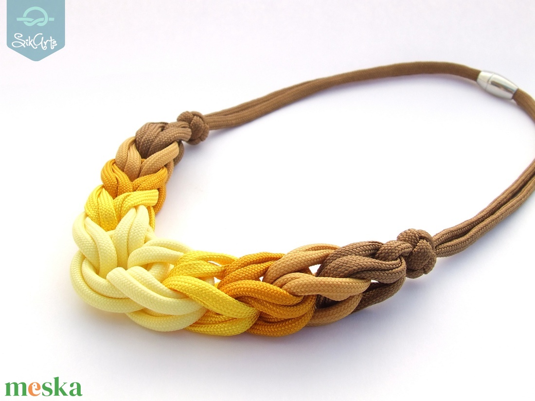 HOOP paracord nyaklánc - Mustard - ékszer - nyaklánc - párhuzamos nyaklánc - Meska.hu HOOP paracord nyaklánc - Mustard - ékszer - nyaklánc - párhuzamos nyaklánc - Meska.hu
