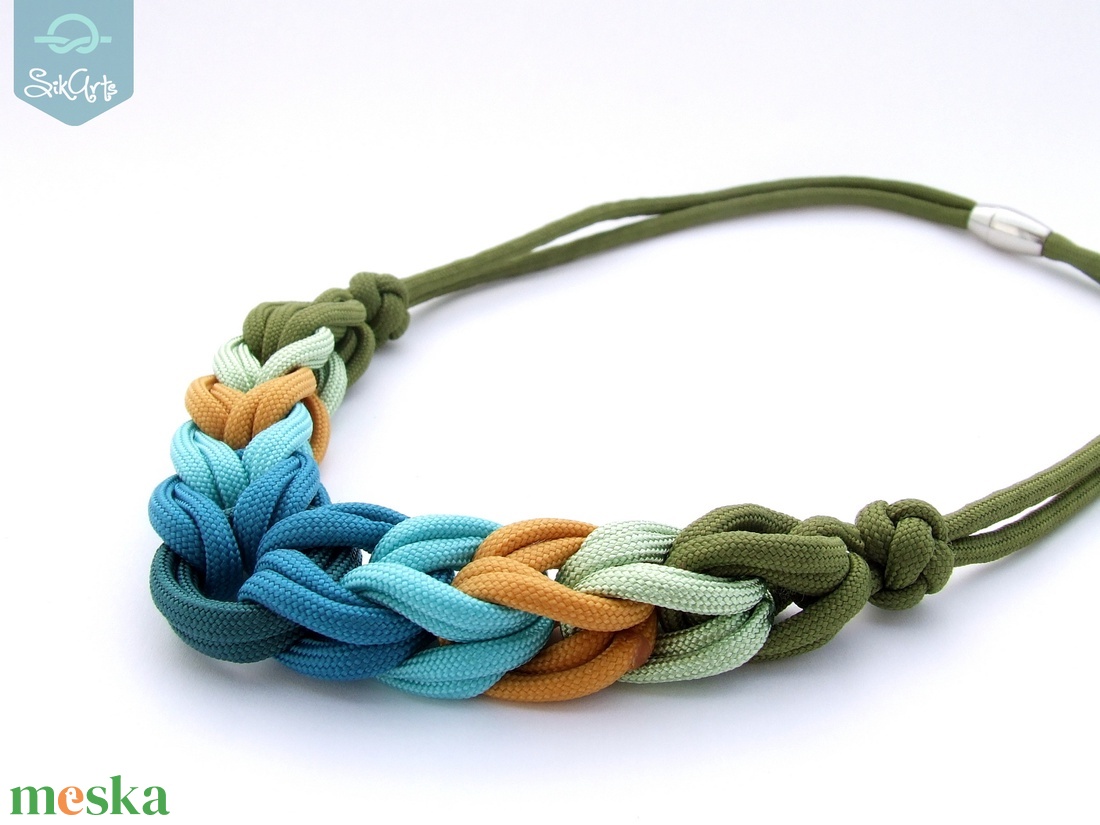 HOOP paracord nyaklánc - Green Moss - ékszer - nyaklánc - statement nyaklánc - Meska.hu HOOP paracord nyaklánc - Green Moss - ékszer - nyaklánc - statement nyaklánc - Meska.hu