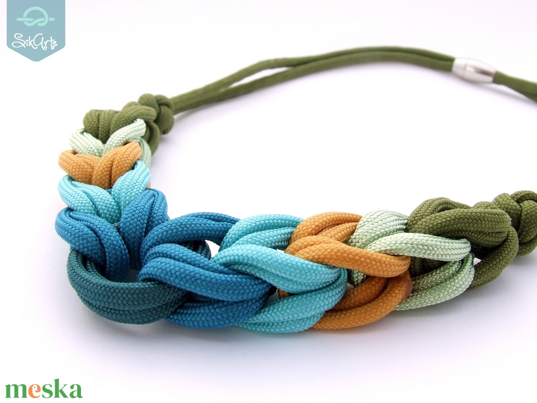HOOP paracord nyaklánc - Green Moss - ékszer - nyaklánc - statement nyaklánc - Meska.hu HOOP paracord nyaklánc - Green Moss - ékszer - nyaklánc - statement nyaklánc - Meska.hu