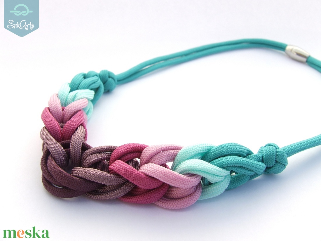 HOOP paracord nyaklánc - Lavender - ékszer - nyaklánc - statement nyaklánc - Meska.hu HOOP paracord nyaklánc - Lavender - ékszer - nyaklánc - statement nyaklánc - Meska.hu