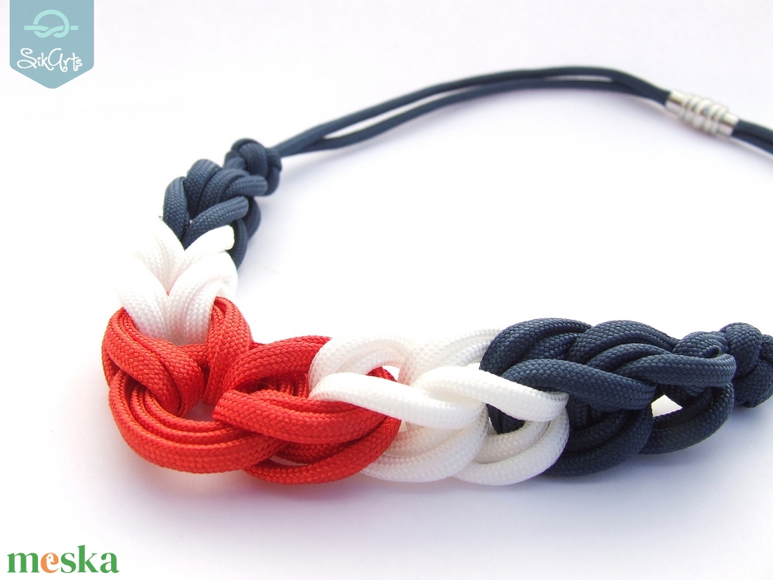 HOOP paracord nyaklánc - Sailor - ékszer - nyaklánc - medál nélküli nyaklánc - Meska.hu