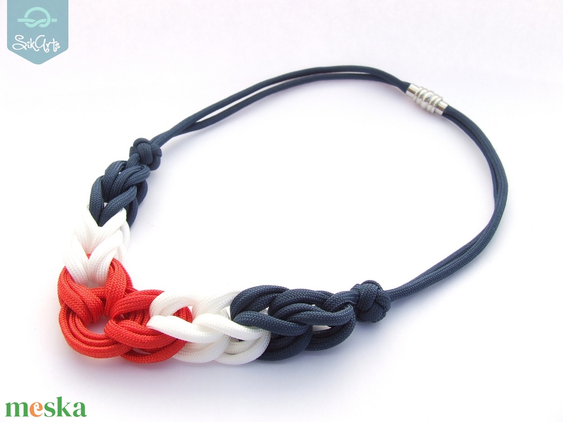 HOOP paracord nyaklánc - Sailor - ékszer - nyaklánc - medál nélküli nyaklánc - Meska.hu HOOP paracord nyaklánc - Sailor - ékszer - nyaklánc - medál nélküli nyaklánc - Meska.hu