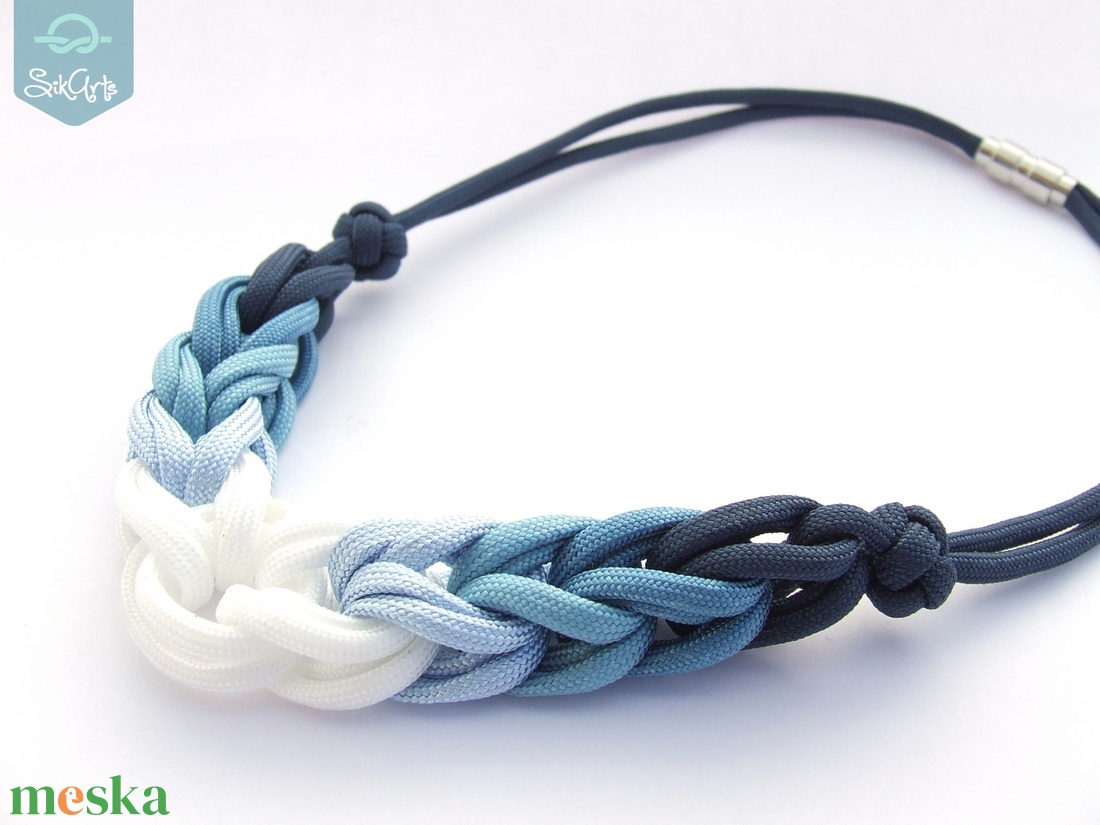HOOP paracord nyaklánc - Denim - ékszer - nyaklánc - statement nyaklánc - Meska.hu HOOP paracord nyaklánc - Denim - ékszer - nyaklánc - statement nyaklánc - Meska.hu