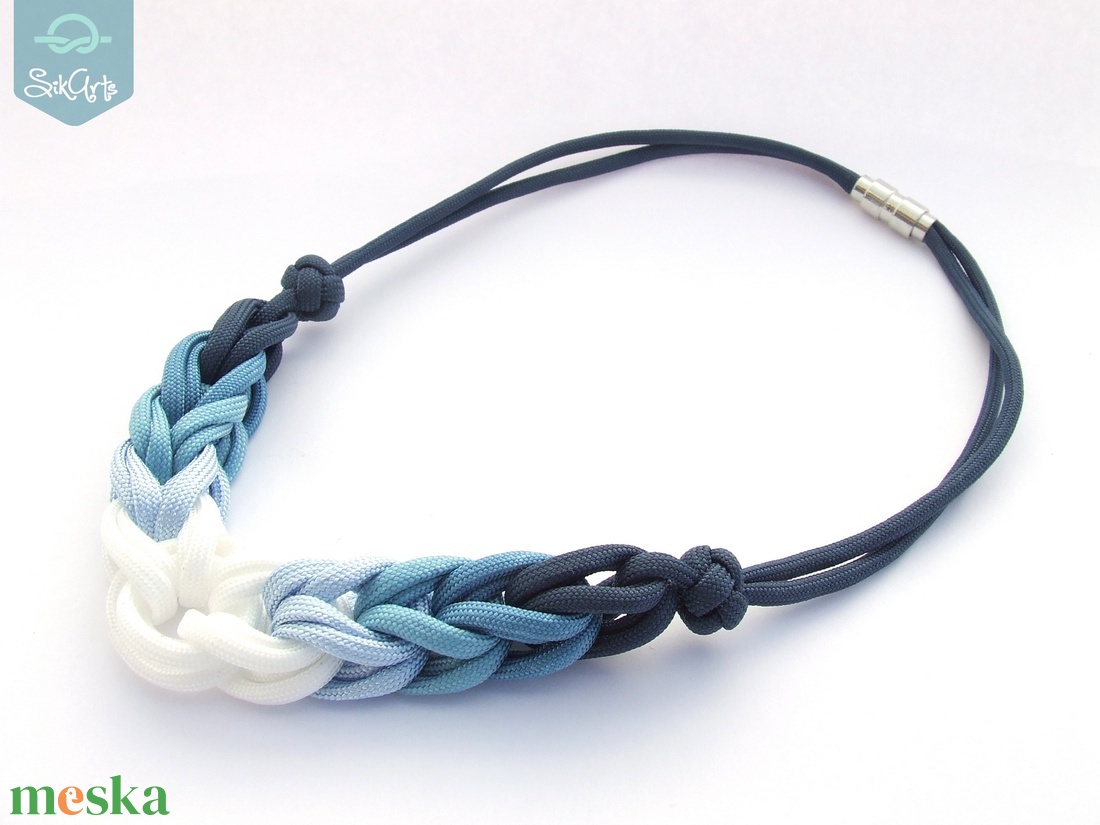 HOOP paracord nyaklánc - Denim - ékszer - nyaklánc - statement nyaklánc - Meska.hu HOOP paracord nyaklánc - Denim - ékszer - nyaklánc - statement nyaklánc - Meska.hu