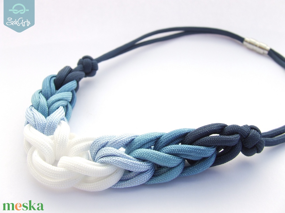 HOOP paracord nyaklánc - Denim - ékszer - nyaklánc - statement nyaklánc - Meska.hu HOOP paracord nyaklánc - Denim - ékszer - nyaklánc - statement nyaklánc - Meska.hu