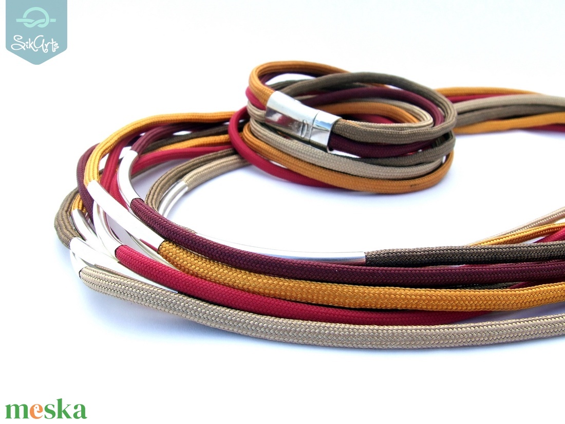 THREADS paracord karkötő - Falling Leaves - ékszer - karkötő - fonott karkötő - Meska.hu